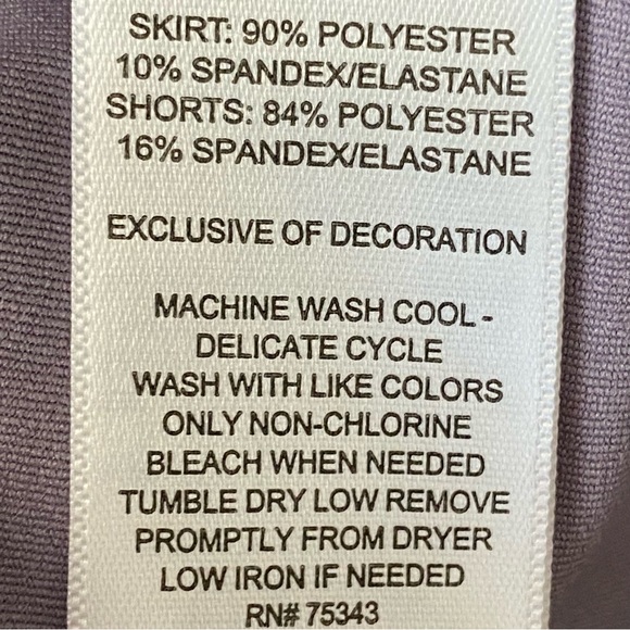 NWT Aspen Printed Mesh Hem Skort - Picture 9 of 15